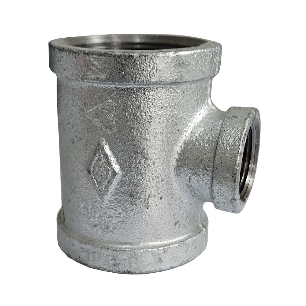 Tê de redução galvanizado