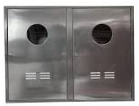 Caixa Incendio Sobrepor Dupla Inox