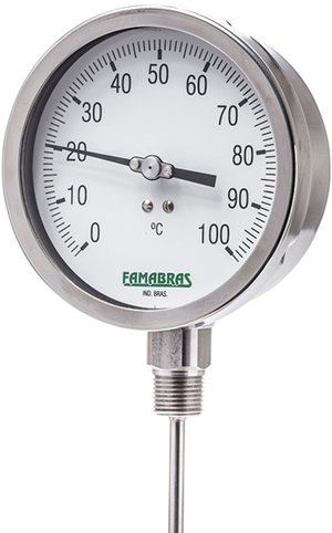 Termometro Reto Inox