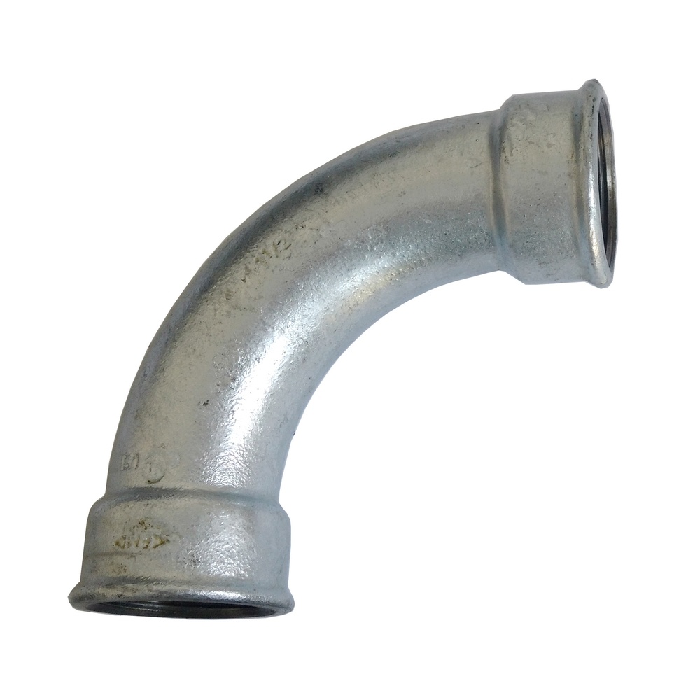 Curva galvanizada FF (fêmea-fêmea)